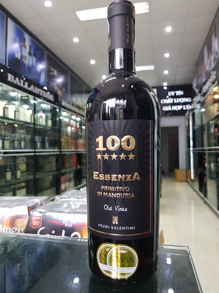 Vang Ý 100 ESSENZA Primitivo di Manduria
